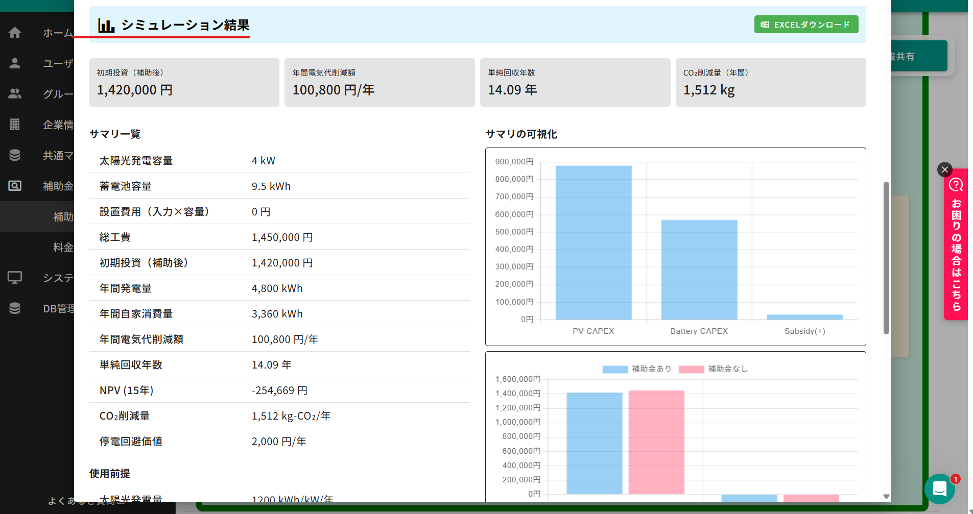 補助金データ照会